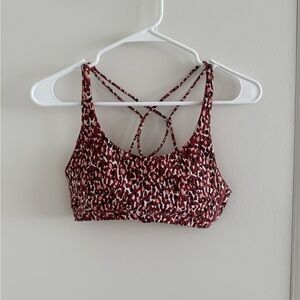 Women's Red Print Bralette